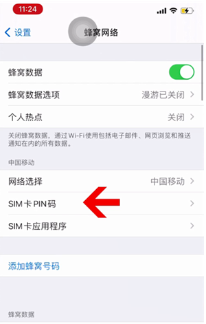 台江苹果14维修网分享如何给iPhone14的SIM卡设置密码 